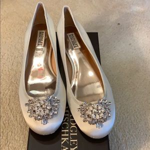 Badgley Mischka wedding ballet flats